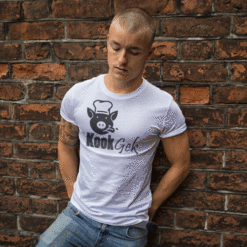 Kookgek T-shirt heren wit