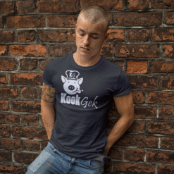 Kookgek T-shirt heren zwart
