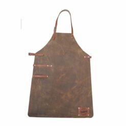Scotts Bluf - Lederen schort Orlando - cognac