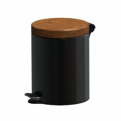 ALDA Excellent – Design prullenbak 5L - Bruin/zwart