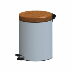 ALDA Excellent – Design prullenbak 5L - Bruin/wit