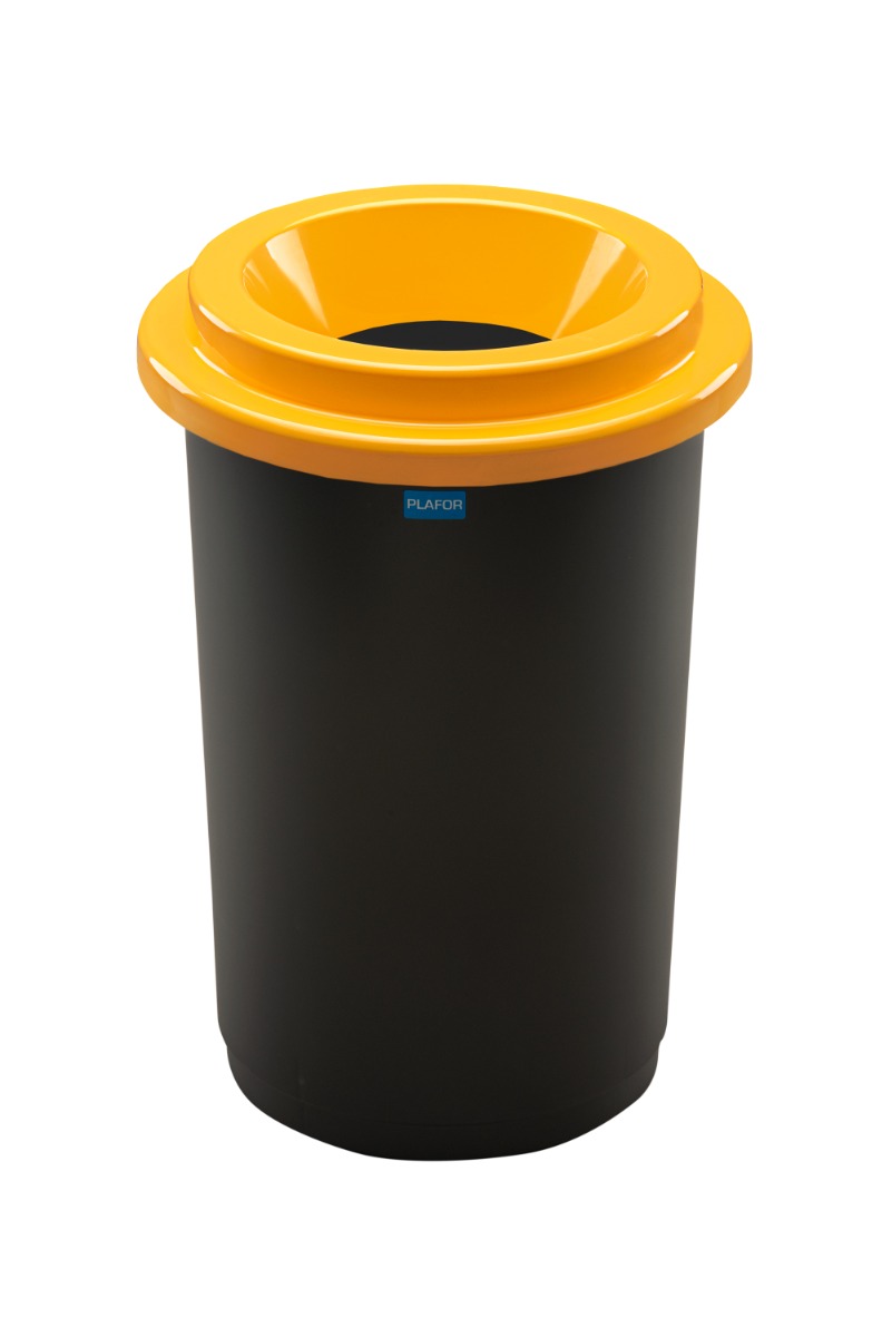 Plafor - Eco Prullenbak 50L – Recycling – Geel
