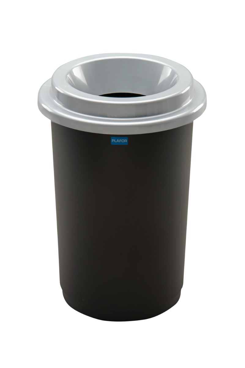 Plafor Eco Prullenbak 50L – Recycling – Zilver