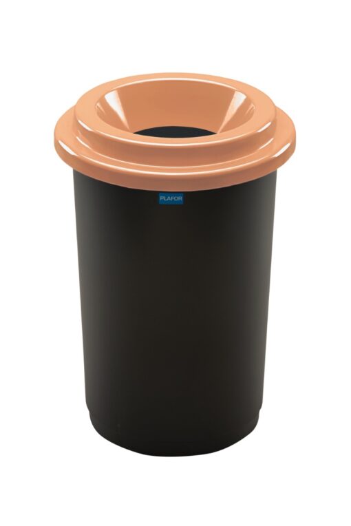 Plafor Eco Prullenbak 50L – Recycling – Bruin