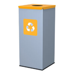 ALDA Eco - Square prullenbak 60L - Geel