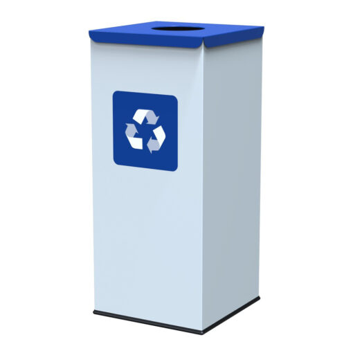 ALDA Eco - Square Nord White prullenbak 60L - Blauw