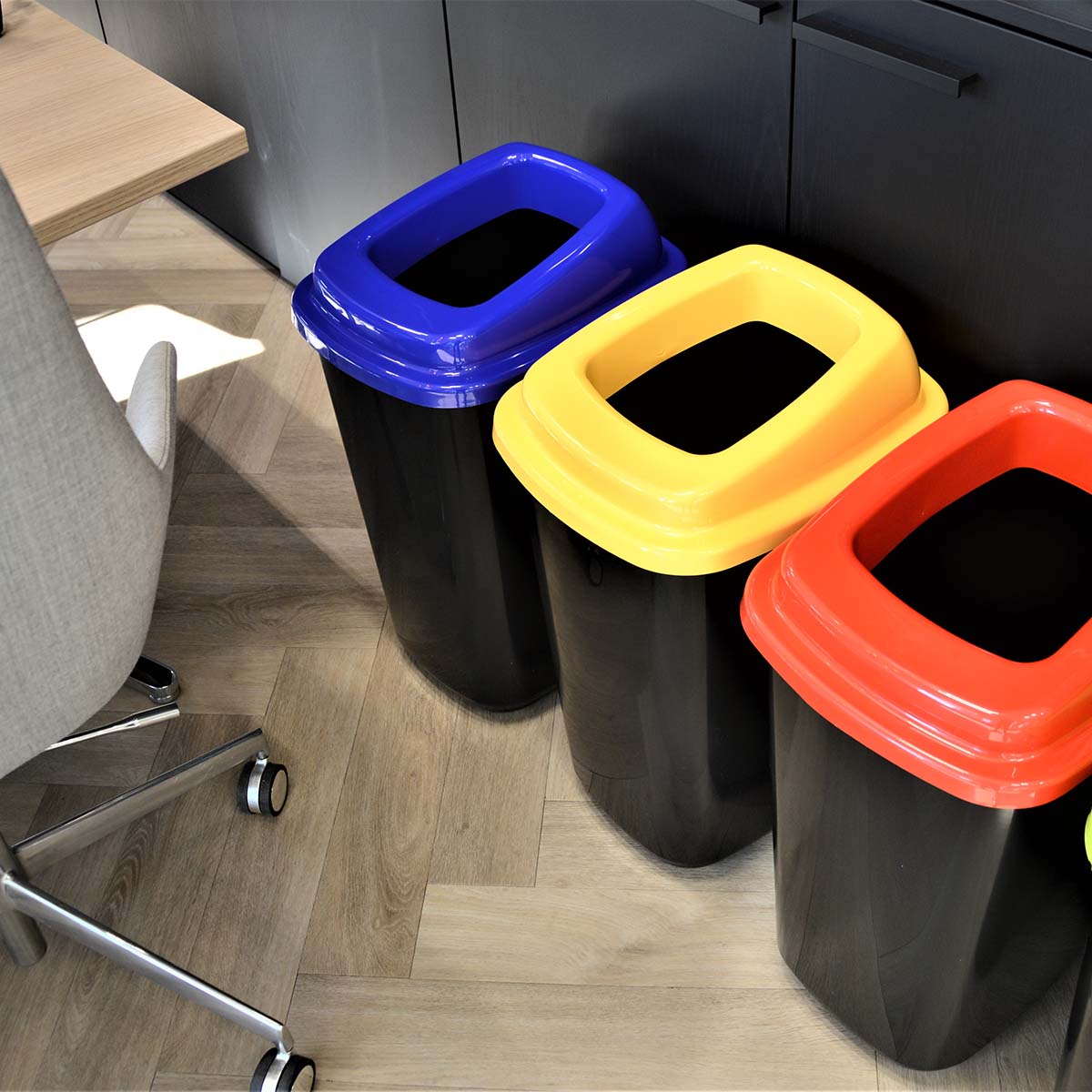 Plafor - Prullenbak 45L – Recycling – Bruin - Afbeelding 2