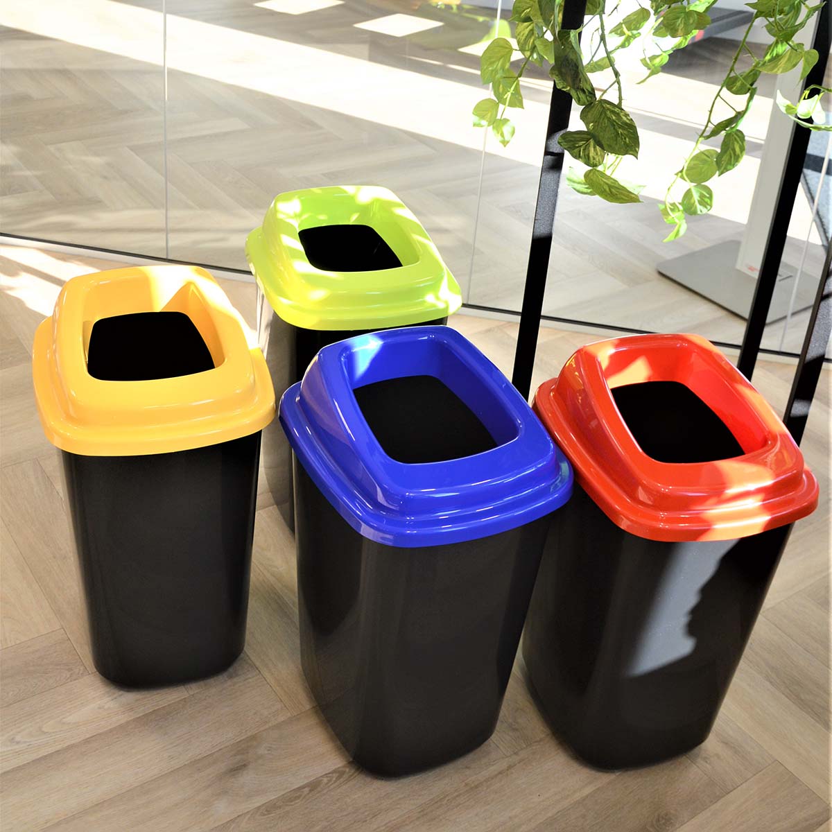 Plafor - Prullenbak 45L – Recycling – Bruin - Afbeelding 3