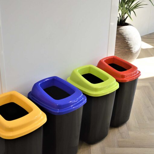 Plafor - Prullenbak 45L – Recycling – Bruin - Afbeelding 4