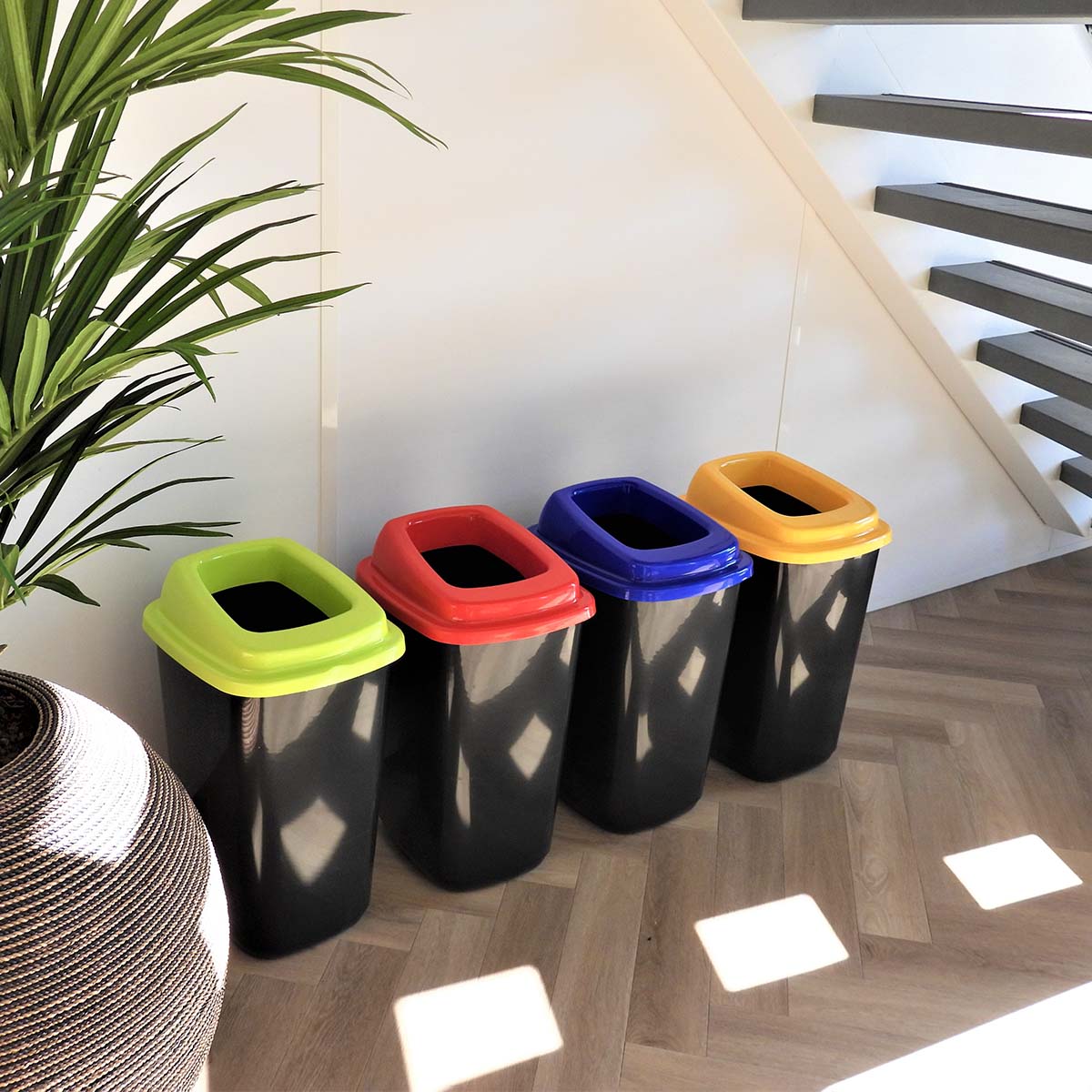 Plafor - Prullenbak 45L – Recycling – Bruin - Afbeelding 5